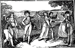 an 18th century romantic view of country dancing